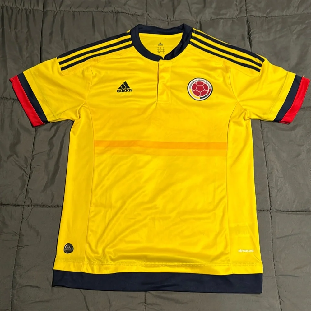 Adidas 2015 Federacion Colombiana Futbol Home Jersey Sz Lg - Picture 1 of 6